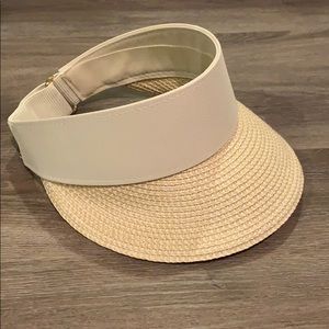 H&M straw sun visor hat